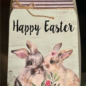 Easter Bunny Decorative Sign